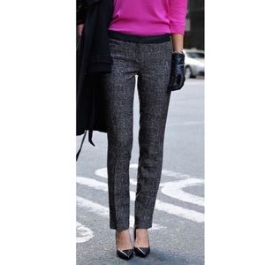 Express | Tweed Columnist Pants Leather Detail